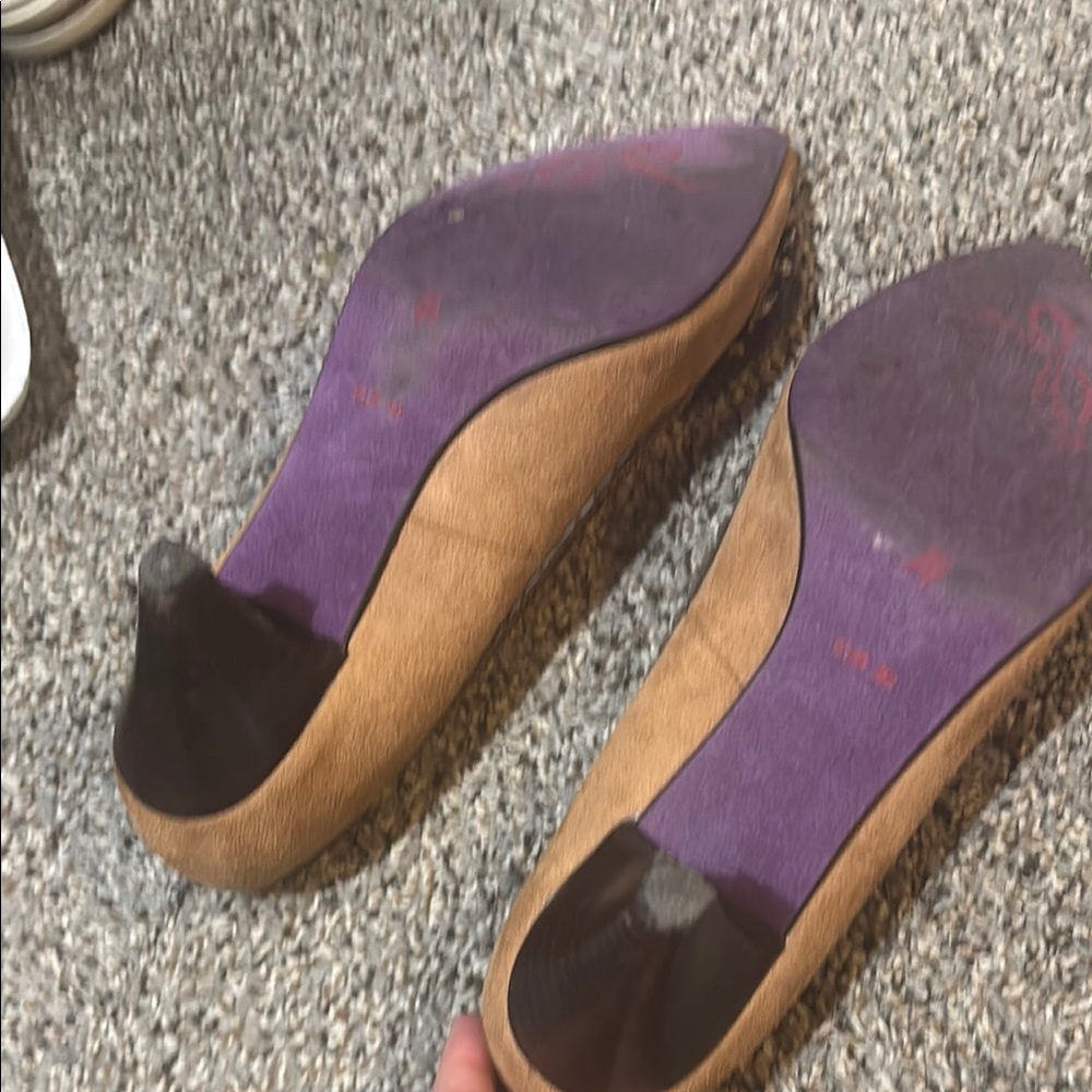 Poetic License women’s size 8 39 Tan and Brown low heel with Bow Detail - Picture 6 of 7